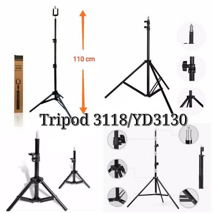 TRIPOD RING LIGHT PANJANG 2.1M/TRIPOD HP /TRIPOD CAMERA BAHAN BESI