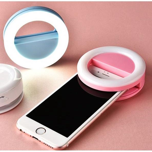 Lampu Selfie Ring Light Selfie LED Ring Light Mini Lampu Jepit Selfie