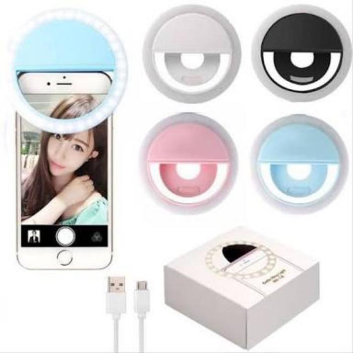 Lampu Selfie Ringlight Mini Kamera Lampu Foto Selfie