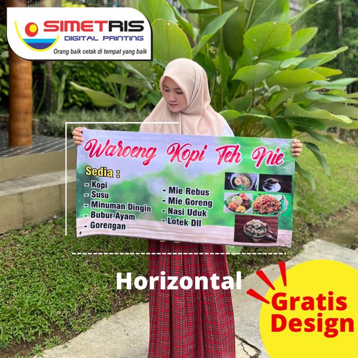 Spanduk Banner ukuran 100x50 cm