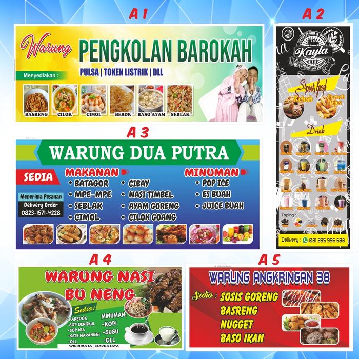 Cetak Spanduk Custom 1 Hari Jadi ( GRATIS DESAIN ) bahan Flexi 280Gram, Banner/Baligho/Backdrop