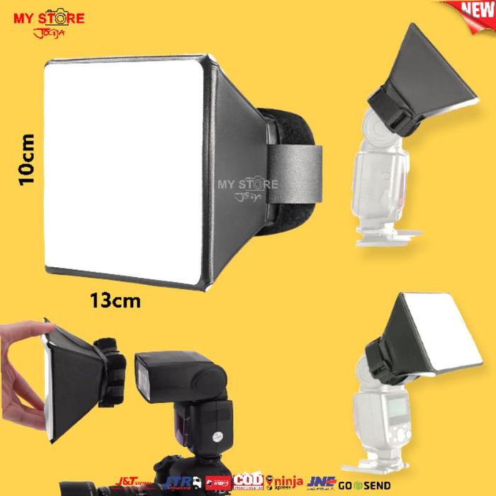 Mini SoftBox Portable Flash Diffuser 10x10x13cm Universal Speedlight Canon Nikon Yongnuo Godox Viltr