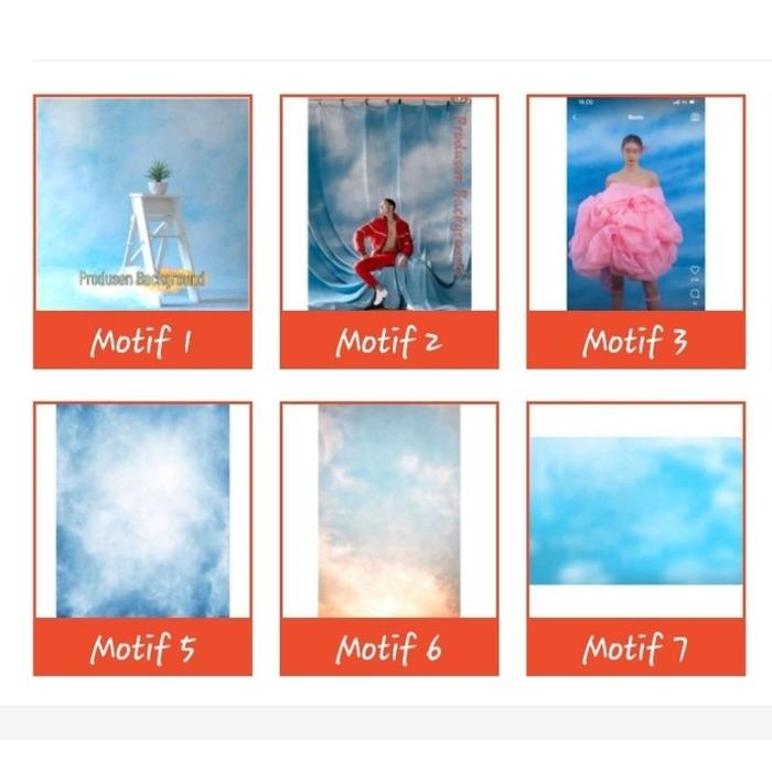Pilih Kain Background Foto Abstrak Konsep Langit Sky Cloud Studio Backdrop ada Ukuran dan Motif