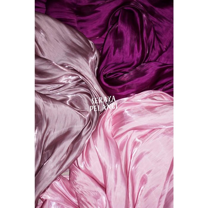 [METERAN] Kain Light Shimmer Metalik Metallic Kain Meteran Pakaian Dress Kemeja Atasan Kostum Backgr