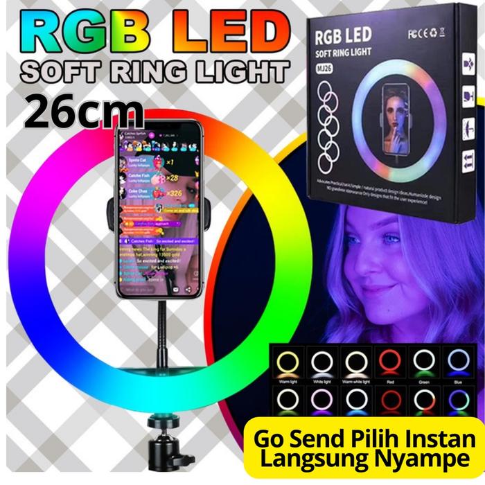 Ringlight Ring Light Lampu Selfie 26cm headball / PAKET LAMPU RINGLIGHT+ TRIPOD 3130/PAKET LAMPU RIN
