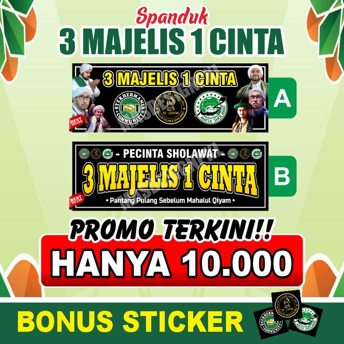 [BISA COD] SPANDUK 3 MAJELIS 1 CINTA