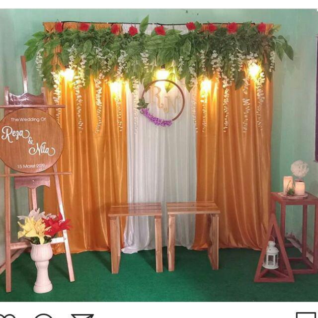 Kain Dekorasi Panjang 2,5m Sudah Dijahit | Kain Dekor | Kain Dekorasi Lamaran Wedding Khitanan Aqiqa