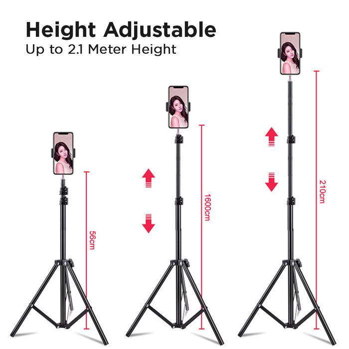 Tripod 2.1 meter Foto Kamera HP | Tripod Stand untuk Ringlight