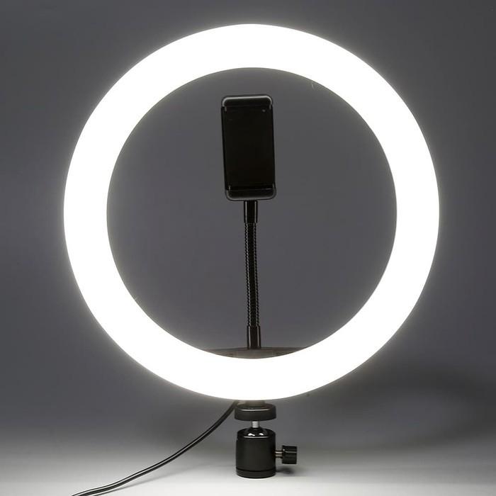 TRIPOD Handphone 2 meter + Ring Light Selfie (LED) 26 cm free holder handphone