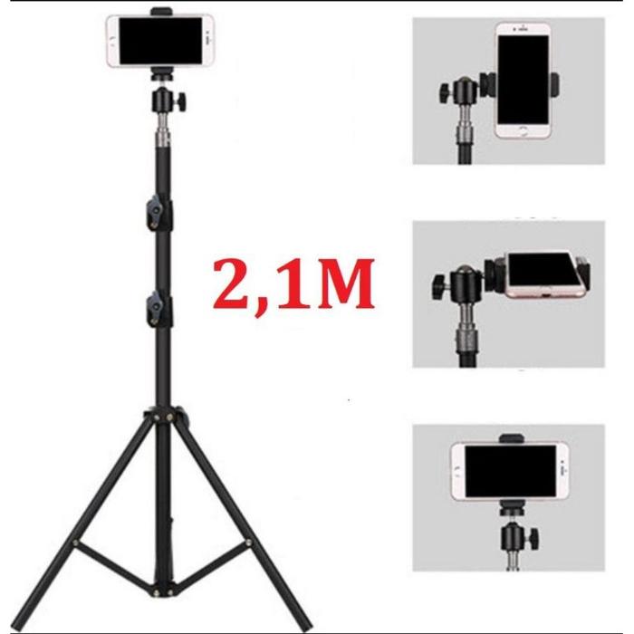 Tripod Ringlight 26 CM/ Tripod Ring Light/ Tripod Lampu Ring Light LED 26cm + Tripod 2.1 meter Selfi