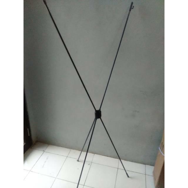 Stand X banner besi 60 x 160 cm