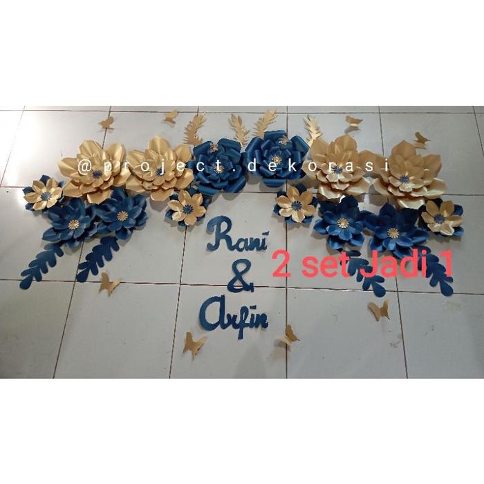 (FREE GIFT) READY Paper flower murah / Dekorasi simple engagement / paperflower 7 bulanan lamaran /