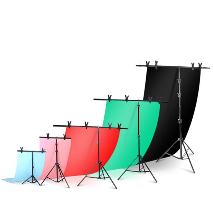 Stand Background Backdrop Photography T-Shape / Tiang Green Screen Fotografi