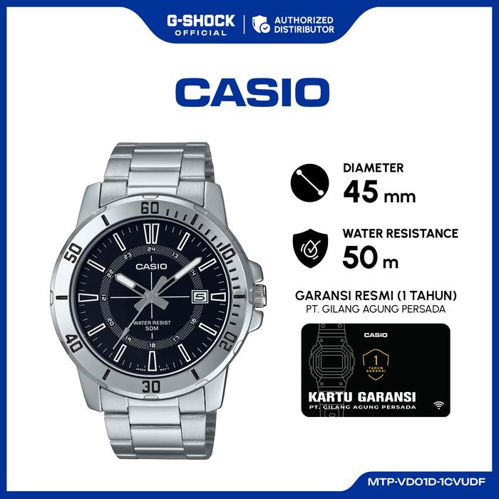 Jam Tangan Casio Pria Analog MTP-VD01D-1CVUDF