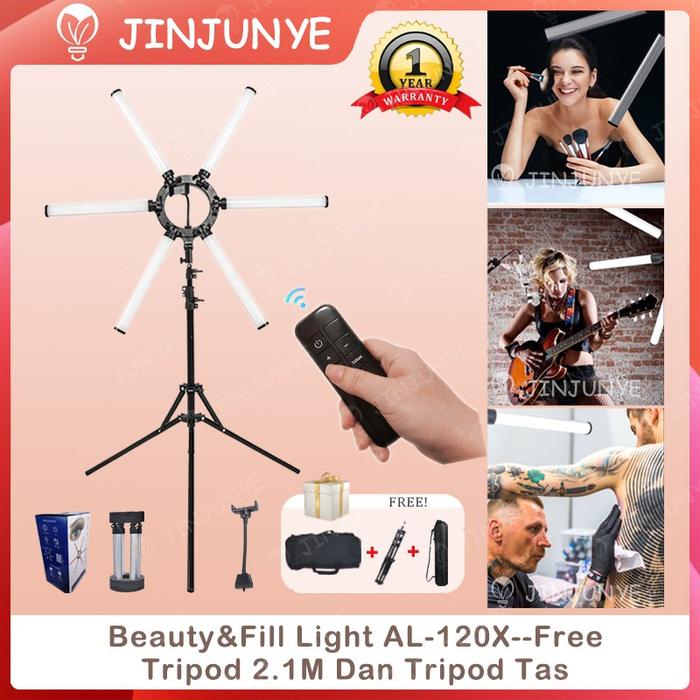 Garansi & COD Profesional Starlight Makeup Portable Ring Light Tripod (Remote control+Tripod tas)Lam
