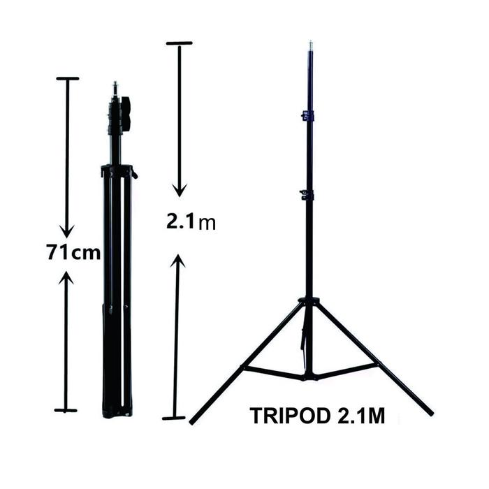 TRIPOD 2.1 METER/TRIPOD 210 CM FOR RINGLIGHT / TRIPOD STAND KAMERA / LIGHT STAND TRIPOD 2 METER