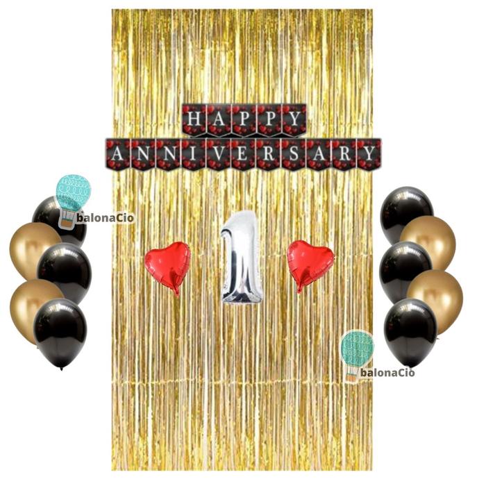 PAKET SET DEKORASI HAPPY ANNIVERSARY