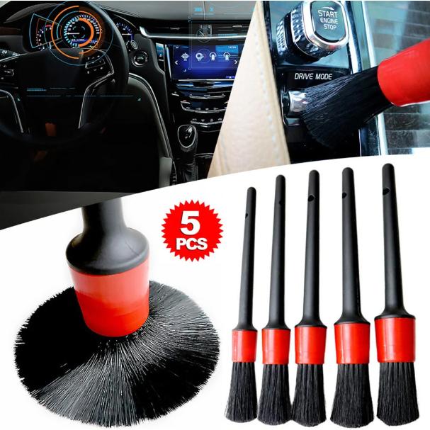 Set Brush Sikat Kuas Poles Detailing Detail Cuci Mesin AC Dashboard Kendaraan Mobil Motor