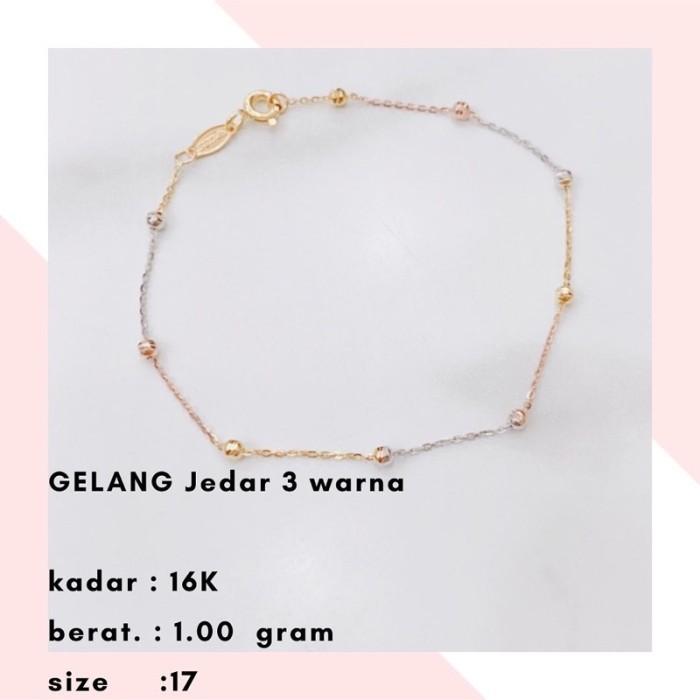 Gelang Emas Jedar 3 Warna 8K 0.550 Gram