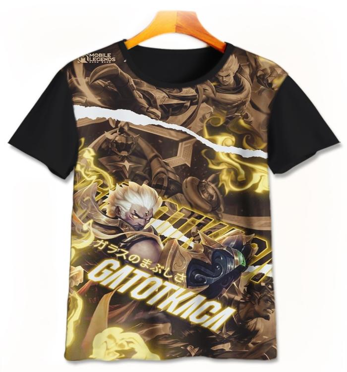 Baju Kaos Anak Game - Kaos Printing Mobile Legends Gatot Kaca ML-7-designWD Limited Edition Untuk Us