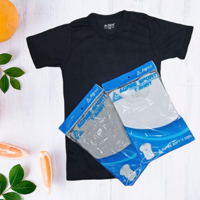 KAOS PAKAIN DALAM AGREE T - SHIRT |KAOS OBLONG PRIA AGREE | ORIGINAL