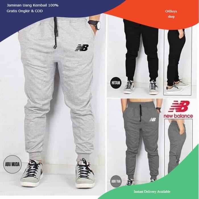 CELANA JOGGER PANTS PRIA WANITA NEW BALANCE NB TRAINING SWEATPANTS PREMIUM