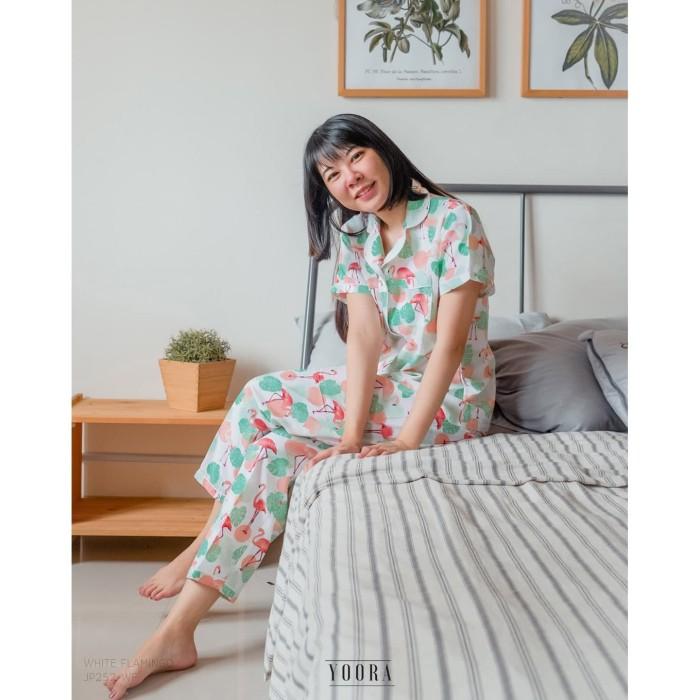 Flamingo Set Pajamas Baju Tidur Piyama Wanita JP251 / JP252