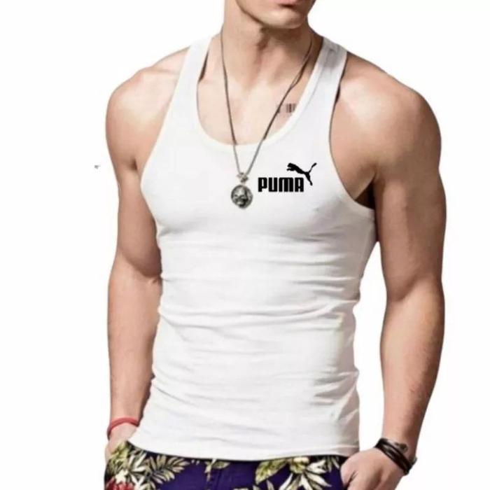 Samaenre_Store - Puma Singlet Pria Dewasa Distro Kaos Dalam Cowok Singlet Lelaki Cotton singlet mura