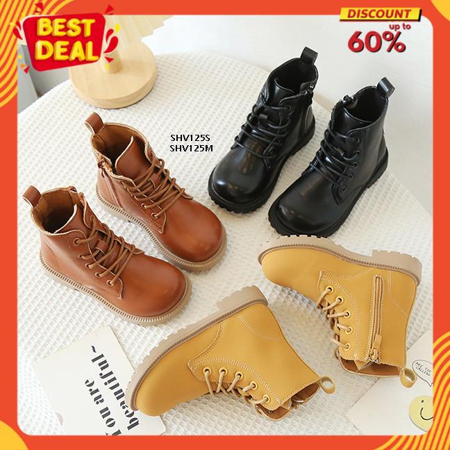 Bestdeal Sepatu Boot Boots Buts Bot Tinggi Anak Anak Sneakers Laki Laki Perempuan Cewek Cowok Kulit 