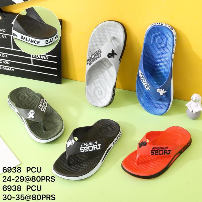 Sandal Jepit Karet Fashion Sport Anak-Anak 6938 (Best Quality)