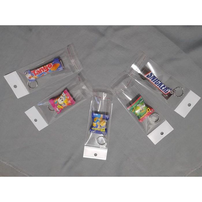 GANCI+PLASTIK Gantungan kunci snack dan minuman miniatur makanan hadiah souvenir