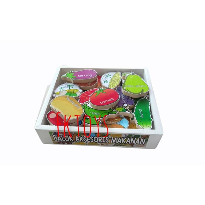 Replika Makanan 4 sehat 5 sempurna_mainan kayu edukasi