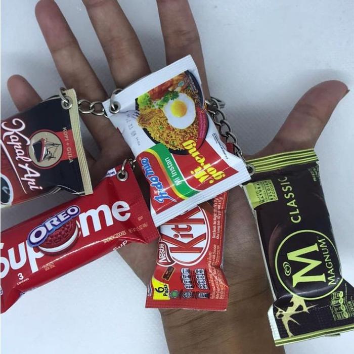 GANTUNGAN KUNCI LUCU / MINIATUR SNACK