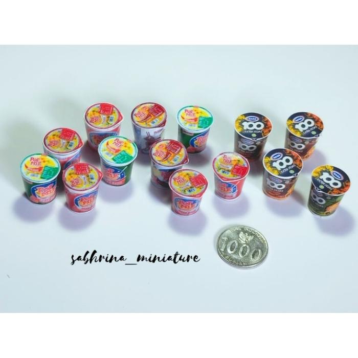 Miniatur Popmie Makanan Kemasan Accessories Barbie