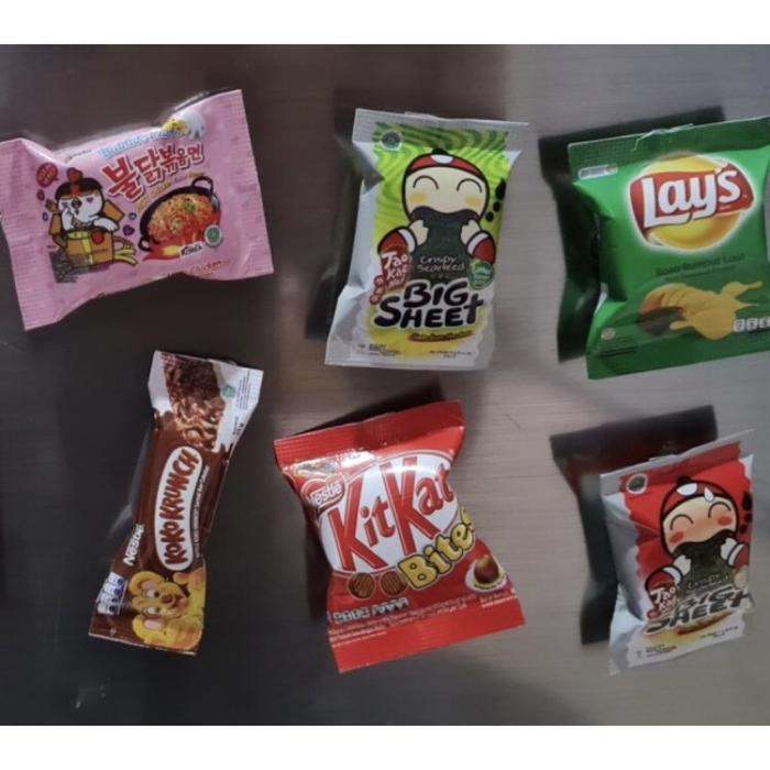 MAGNET TEMPELAN KULKAS MINIATUR SNACK