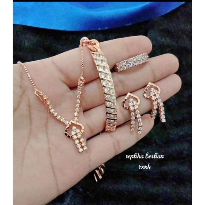 set berlian medan/replika mewah cantik tahan lama FREE BOX