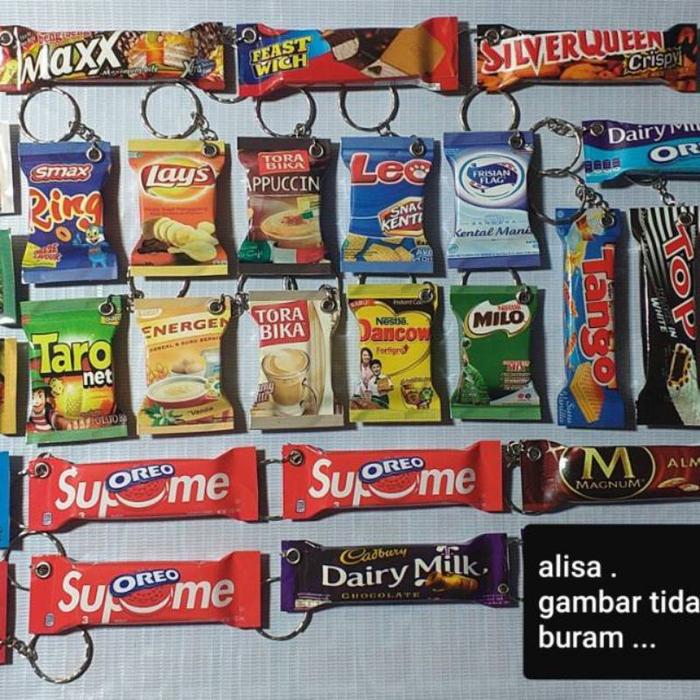 GANTUNGAN KUNCI SNACK MINIATUR