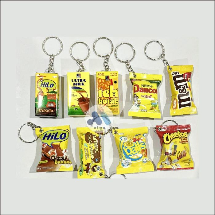 GANTUNGAN KUNCI TARO Chiki snack Miniatur