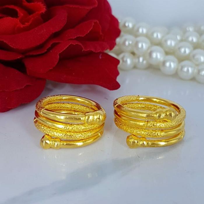 cincin lilit replika emas london lapis emas 24K persis seprti emas asli