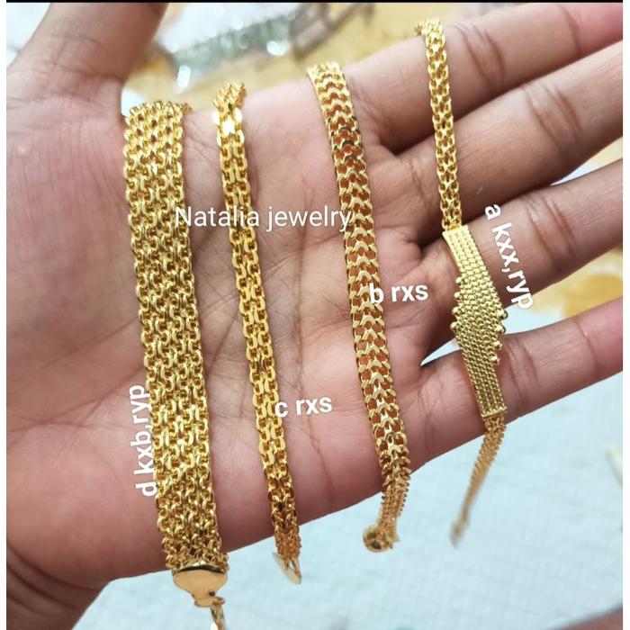 Gelang lipan replika emas