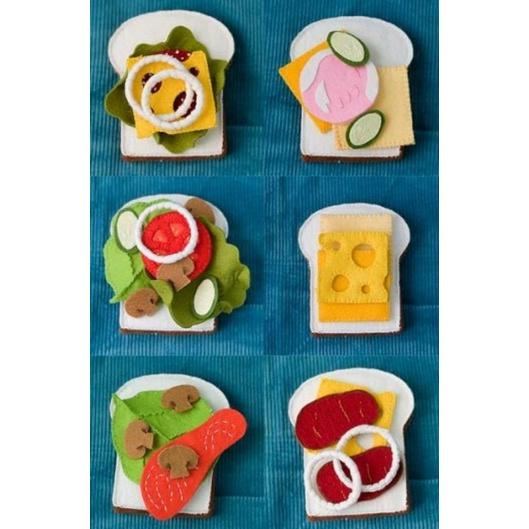 replika makanan flanel /mainan edukasi /felt food /mainan set makanan /makanan mainan