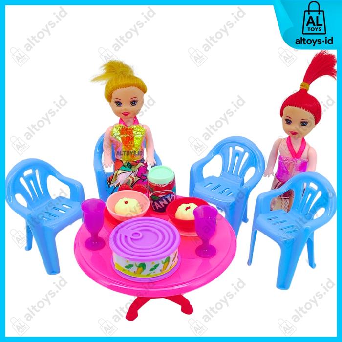 MAINAN DINNING TABLE MEJA MAKAN DINER SET 4 KURSI OCT1102 MAINAN ANAK ANAK MEJA MAKAN FURNITURE MEJA