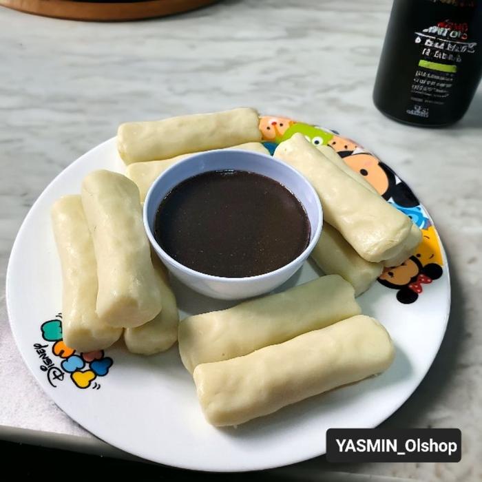 Replika makanan pempek lenjer / dummy makanan mpekpek lenjer / replika mainan /dekorasi hiasan meja 