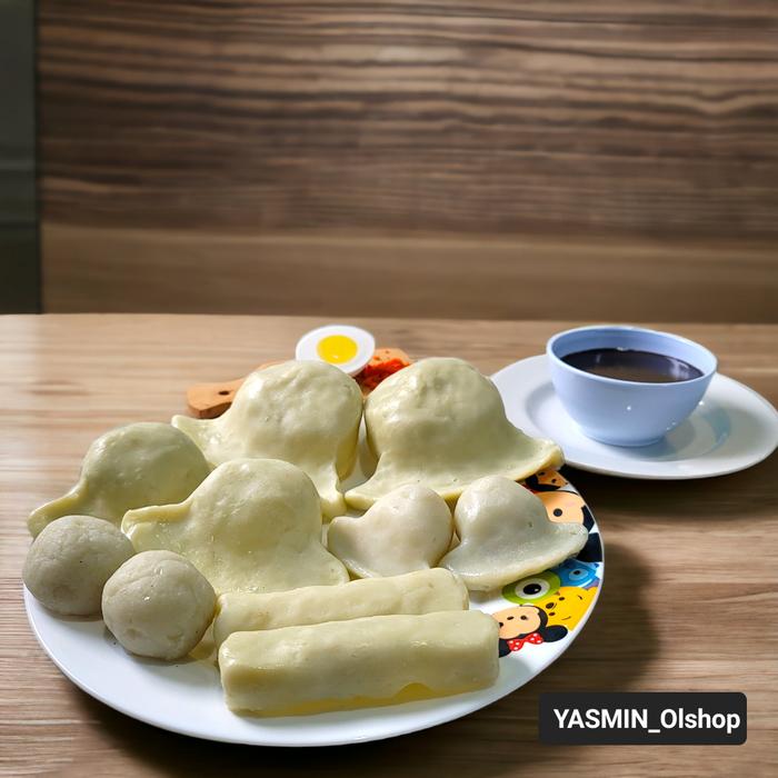Replika makanan mpek-mpek/ dummy makanan mpek-mpek / Replika mainan pempek /dekorasi / hiasan meja m