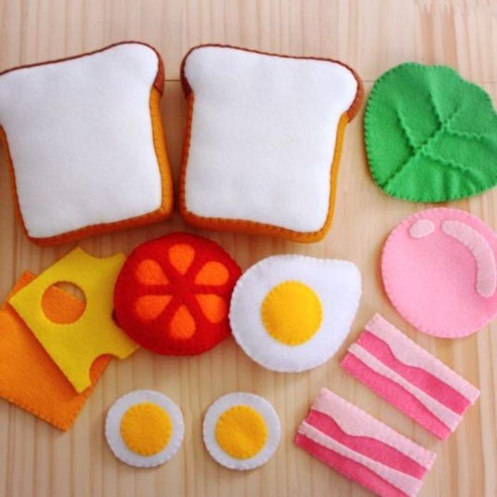mainan flanel / food felt /mainan edukasi /replika makanan flanel