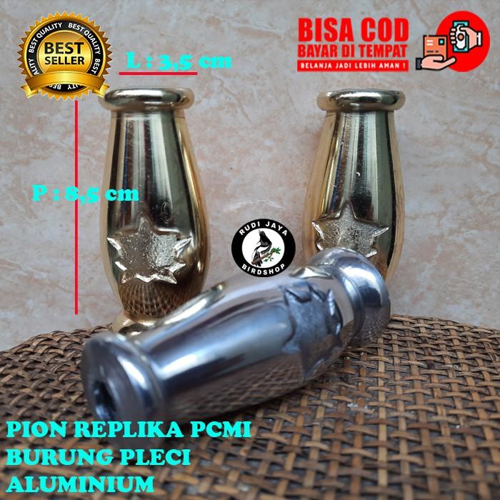 PION REPLIKA PCMI PENDEK WARNA GOLD EMAS DAN SILVER SANGKAR KANDANG BURUNG PLECI BURUNG KECIL KONIN 