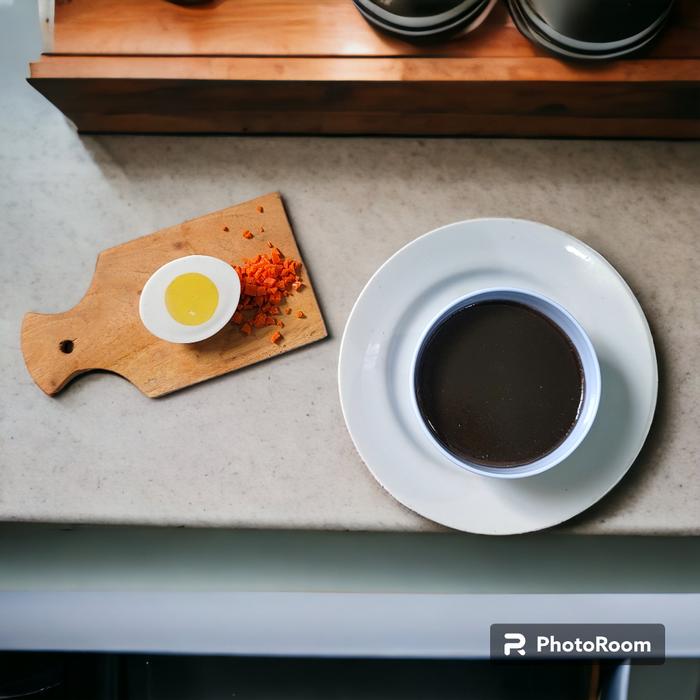 Replika makanan pempek isi Telur kecil / dummy makanan mpek-mpek telur kecil / replika mainan / deko