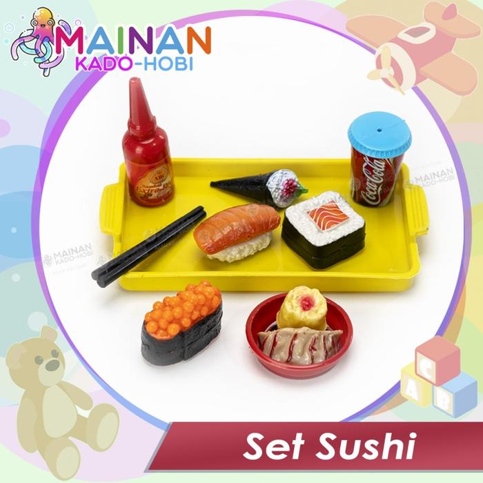 SET KITCHEN MINIATUR MAINAN ANAK MINIATUR JAPANESE FOOD MAKANAN JEPANG SUSHI