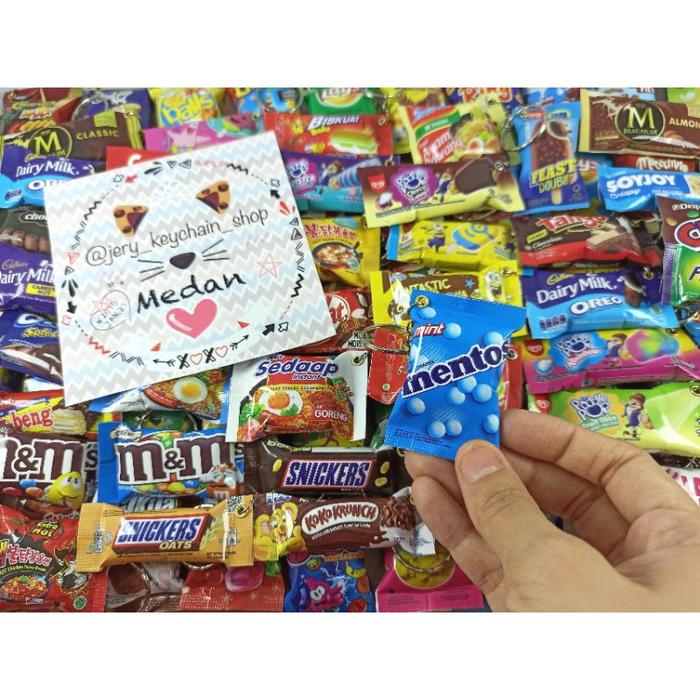 Gantungan Kunci Snack Miniature