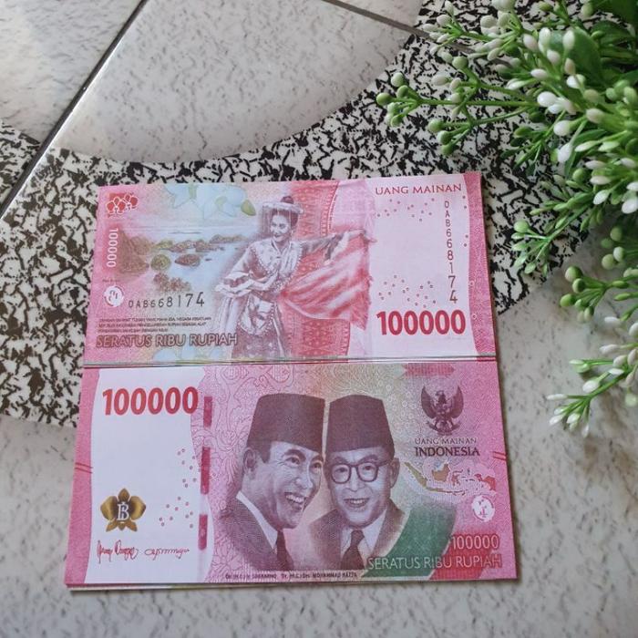 1000 LEMBAR UANG MAINAN BARU // UANG MAHAR VERSI BARU // MAINAN EDUKASI ANAK MURAH